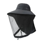 Mosquito Prevention Cap for Camping, Insect Protective Head Net with Full-Mesh Design, Adjustable Drawstring, Windproof Strap, Beekeeping Gear