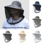 Mosquito Prevention Cap for Camping, Insect Protective Head Net with Full-Mesh Design, Adjustable Drawstring, Windproof Strap, Beekeeping Gear