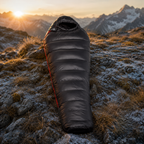 Adult Mummy Style Sleeping Bag, Warm Goose Down Filled, 3 Season Thermal, Lightweight Camping Gear, Wholesale for Travel, Durable with 3 Thicknesses