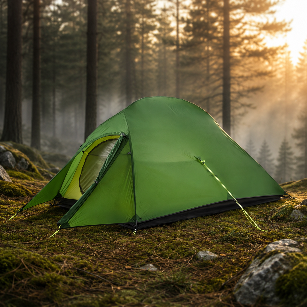 Ultralight Camping Tent for 2 People, Waterproof 20D Fabric, Outdoor Hiking, Travel, Backpacking, Fishing, Wholesale Luxury Option
