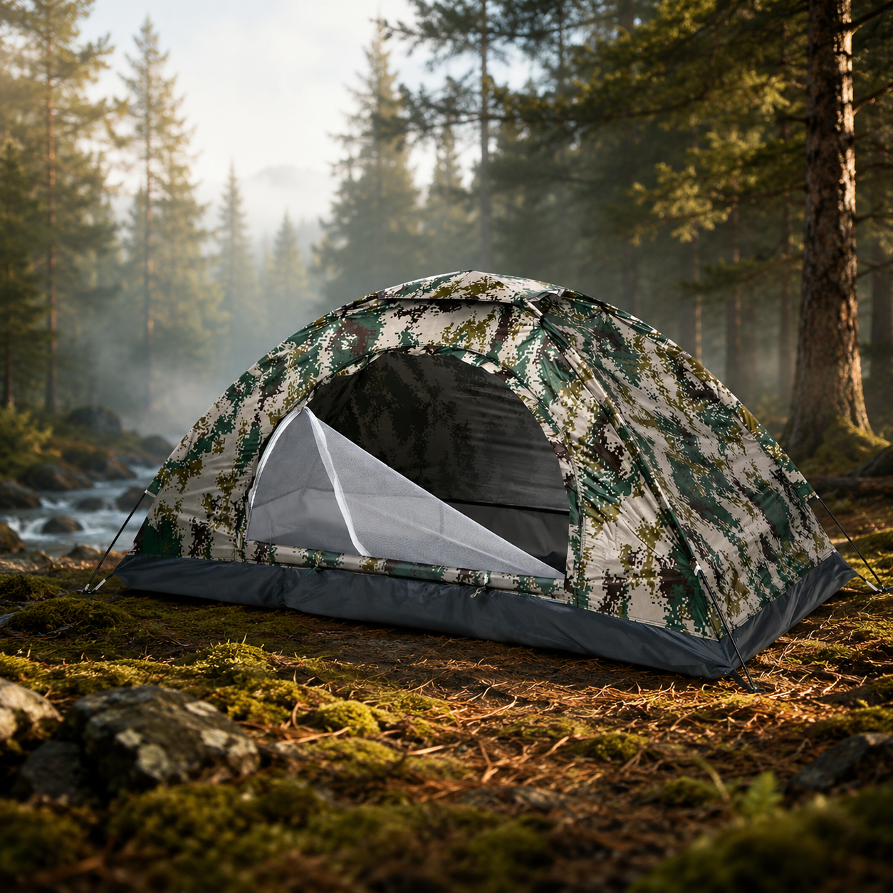 Ultralight Camping Tent, Portable Single Layer, Anti-UV Coating UPF 30+, Waterproof for Outdoor Beach Fishing, Wholesale Luxury, Ideal for Hikers