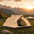 Portable Camping Tent, Waterproof Instant Tent for 4 Person Family, Luxury Self-driving Travel Tents, Emergency Outdoor Use, Wholesale Quality