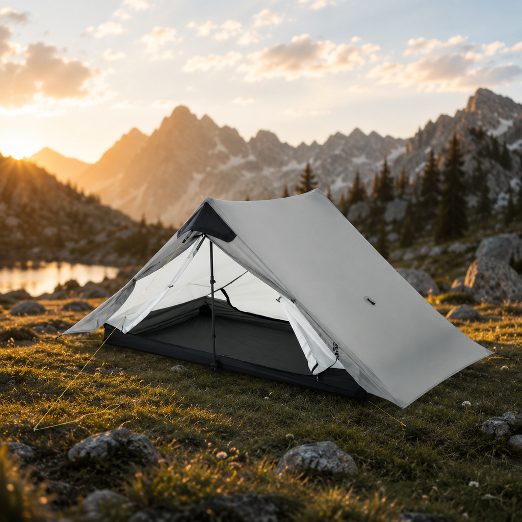Ultralight Camping Tent for 2 Persons, Waterproof 3 Season 15D Silnylon, Rodless Design, Outdoor Adventure, Wholesale Luxury