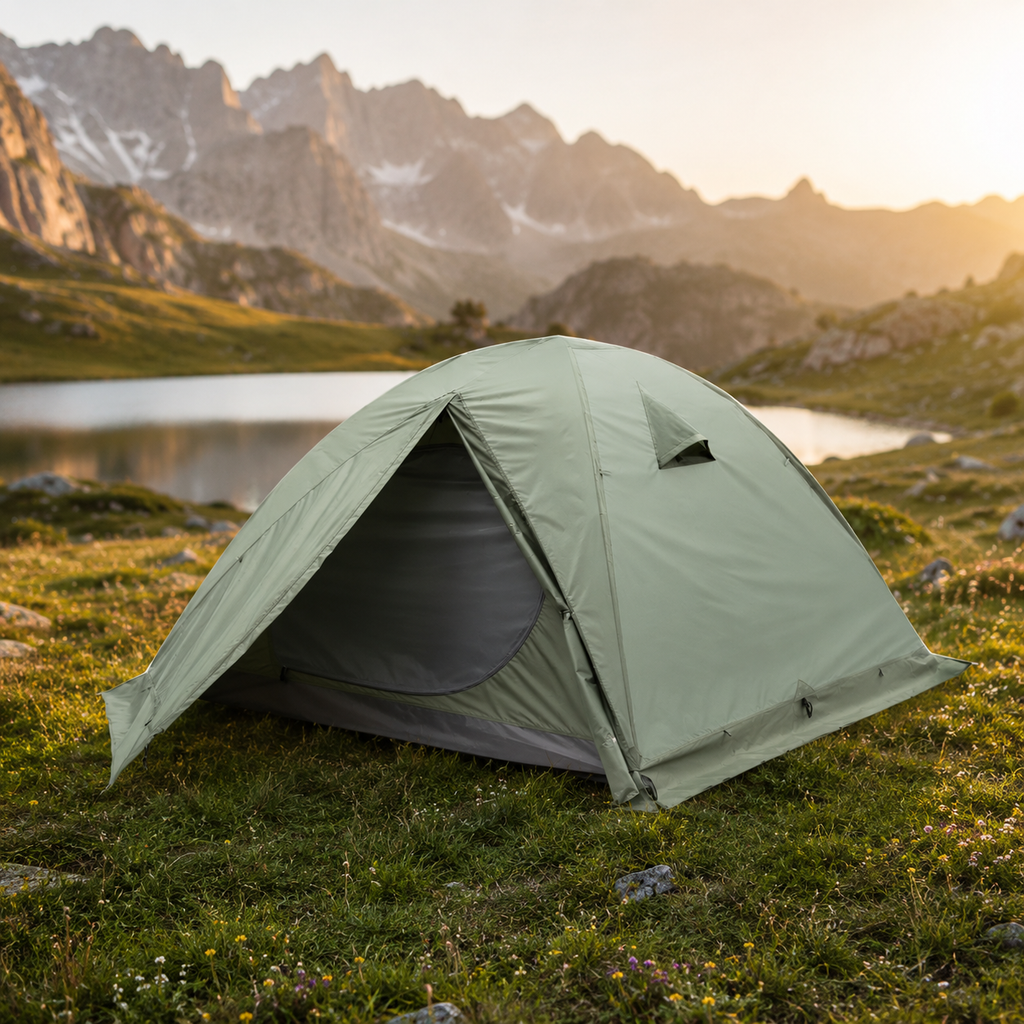 Backpacking Tent for 2-3 People, Waterproof Double Layer, 4 Season Winter Skirt, Outdoor Camping, Hiking Survival Gear, Wholesale Luxury