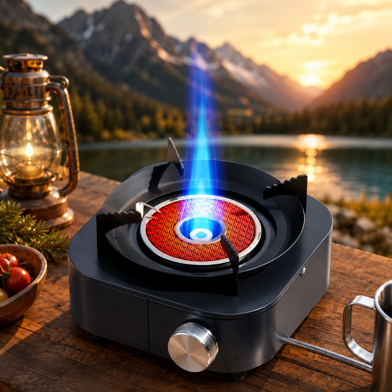 Portable Gas Burner, 4000W High-Power Infrared Stove, Lightweight Design, Outdoor Camping Supplies, Hiking, Luxury Performance, Wholesale Options
