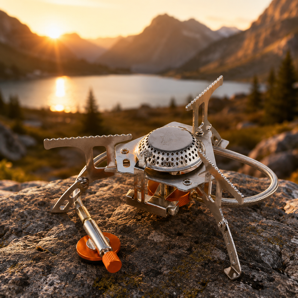 Camping Gas Stove, Outdoor Burner with Strong Fire, Heavy Duty Survival Cooker, Ideal for Picnics, Wholesale Luxury Outdoor Gear