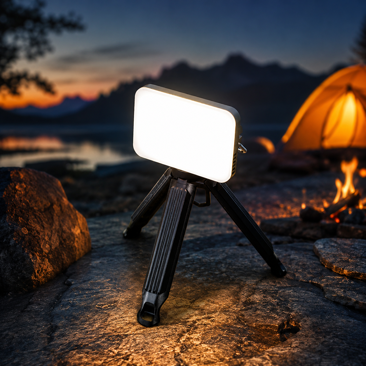 LED Camping Tent Light, Rechargeable 5000mAh, Waterproof Night Lamp, Portable Hanging Emergency Lighting for Outdoor Adventures, Luxury Wholesale