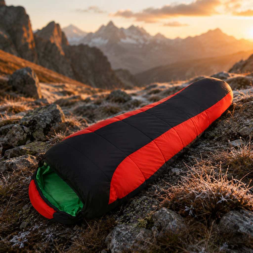 Sleeping Bag, Thick Four-Hole Cotton Filling, Winter Thermal Comfort, Camping Travel Gear, Luxury Wholesale for Outdoor Enthusiasts