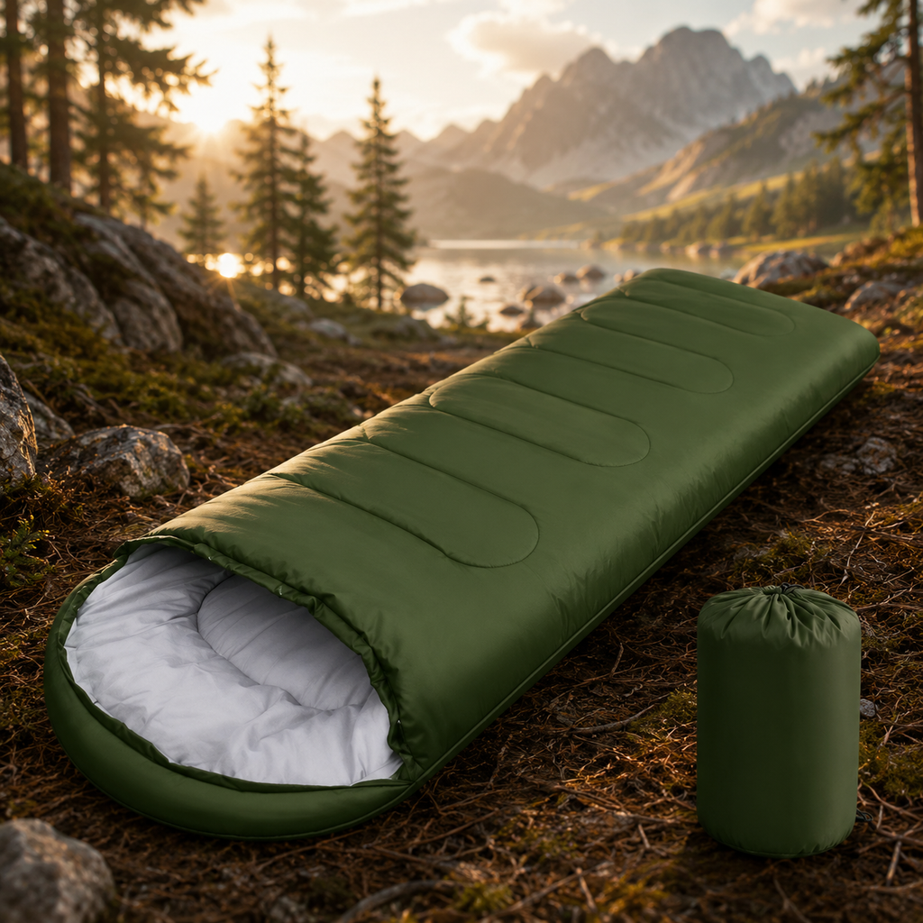 Camping Sleeping Bag, Ultralight Waterproof Envelope, All Season Warm for Hiking, Outdoor Travel, Wholesale Luxury Comfort for Adventure