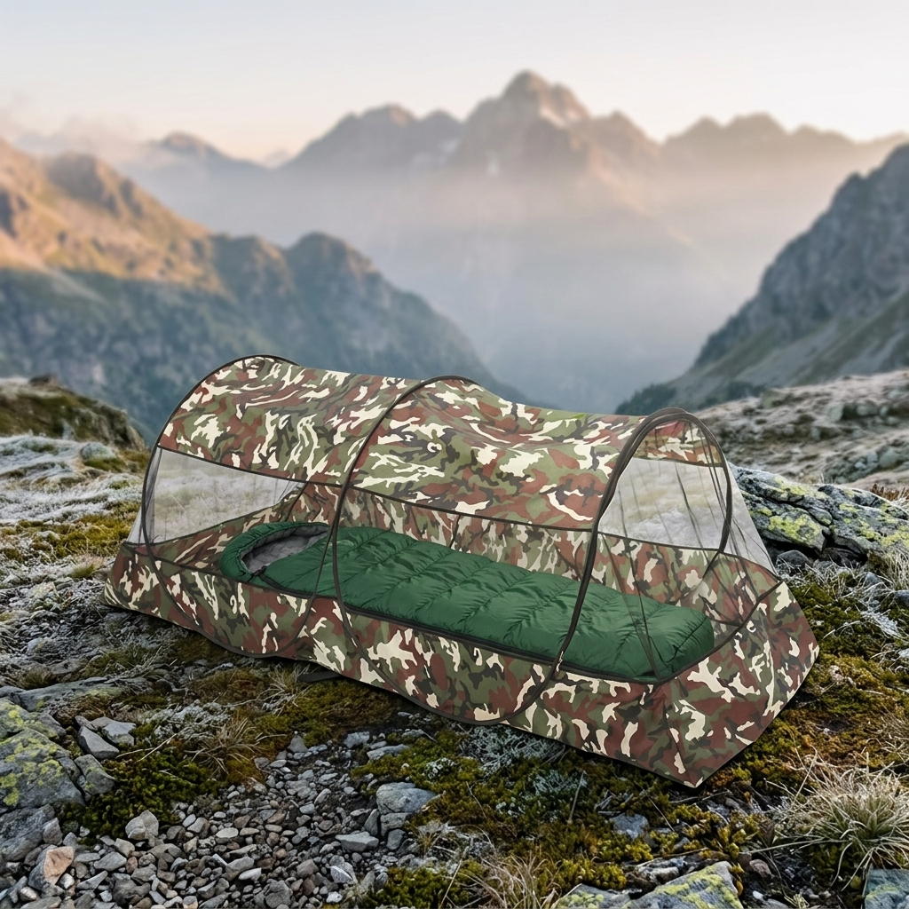 Folding Portable Mosquito Net, Mesh Tent With Zipper, Outdoor Camping Essential for Single Bed, Luxury Travel Accessory, Wholesale Lightweight Design