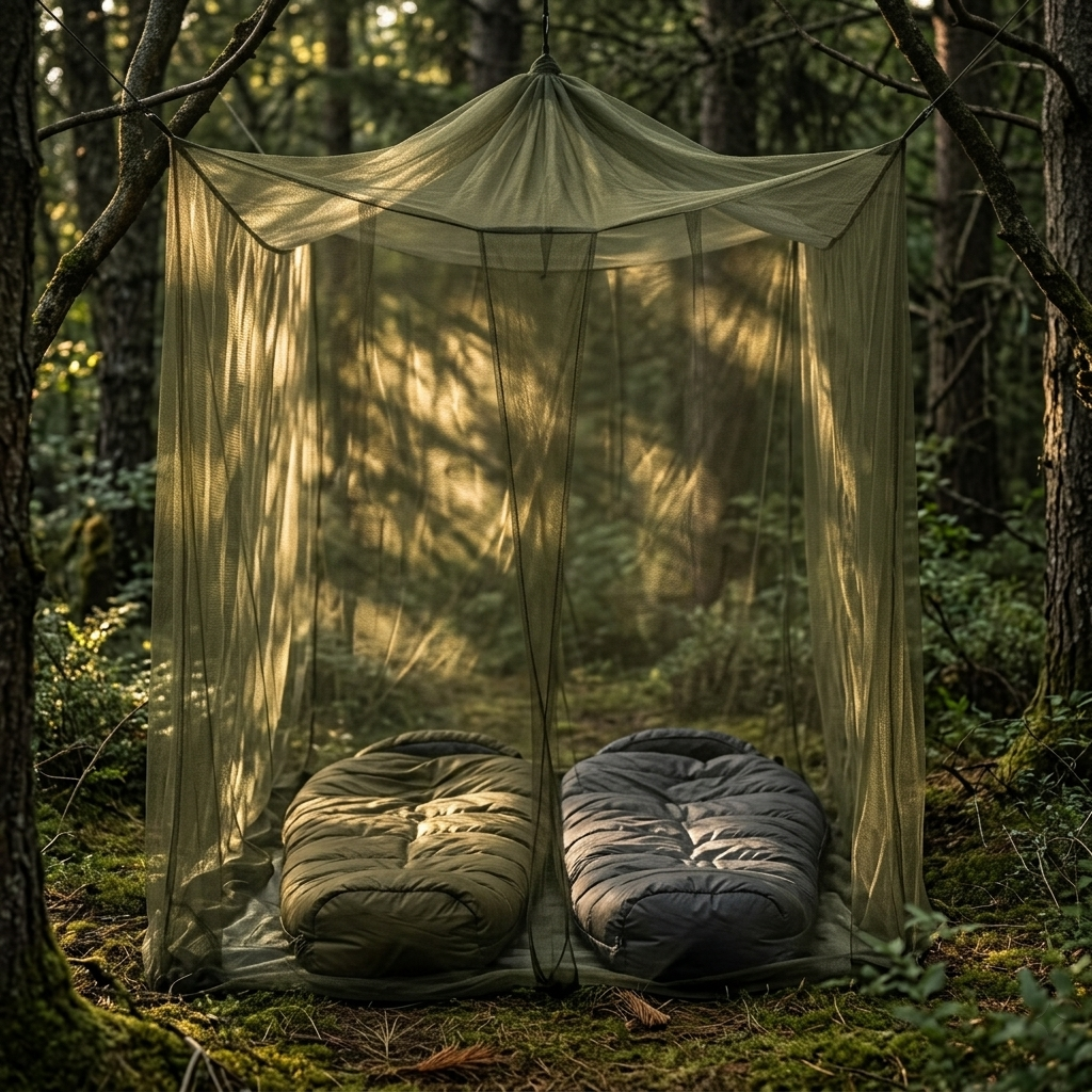 Outdoor Camping Mosquito Net, 200cm Lightweight Breathable Mesh Canopy, Insect Bug Repellent, Luxury Bed Curtain for Camping, Wholesale Luxury Gear