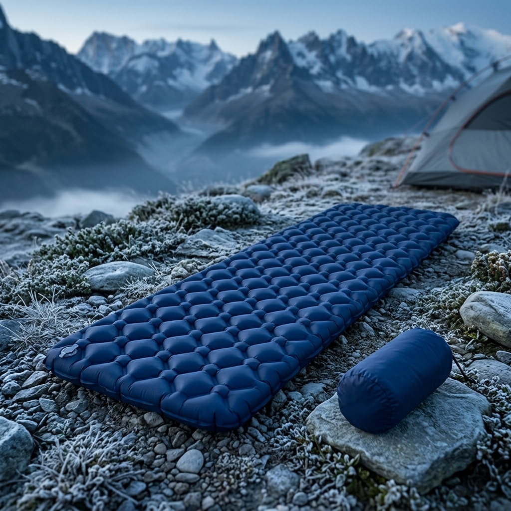 Camping Inflatable Mattress, Folding Camp Bed Sleeping Pad, Waterproof Air Mat for Travel, Outdoor Picnic, Luxury Wholesale Equipment