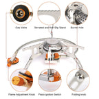Camping Gas Stove, Outdoor Burner with Strong Fire, Heavy Duty Survival Cooker, Ideal for Picnics, Wholesale Luxury Outdoor Gear