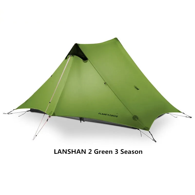 Ultralight Camping Tent for 2 Persons, Waterproof 3 Season 15D Silnylon, Rodless Design, Outdoor Adventure, Wholesale Luxury