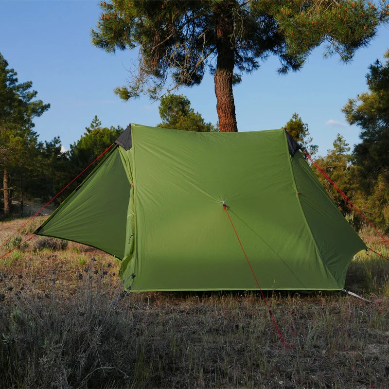 Ultralight Camping Tent for 2 Persons, Waterproof 3 Season 15D Silnylon, Rodless Design, Outdoor Adventure, Wholesale Luxury
