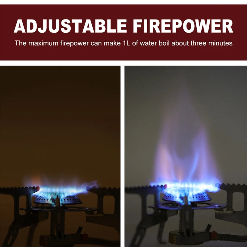 Camping Gas Stove, Outdoor Burner with Strong Fire, Heavy Duty Survival Cooker, Ideal for Picnics, Wholesale Luxury Outdoor Gear