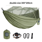 Hammock for Camping, Portable Nylon Fabric with Mosquito Net, Single and Double Size, Outdoor Use, Lightweight, Wholesale Luxury