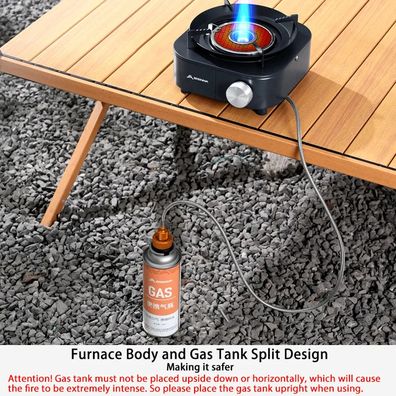 Portable Gas Burner, 4000W High-Power Infrared Stove, Lightweight Design, Outdoor Camping Supplies, Hiking, Luxury Performance, Wholesale Options