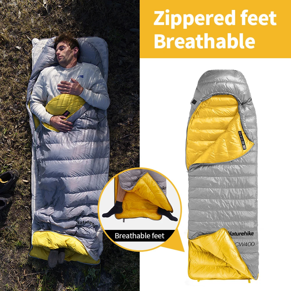 Sleeping Bag, Duck Down, Waterproof, Ultralight, Lightweight, Winter Camping, Hiking Gear, for Men and Women, Wholesale Luxury