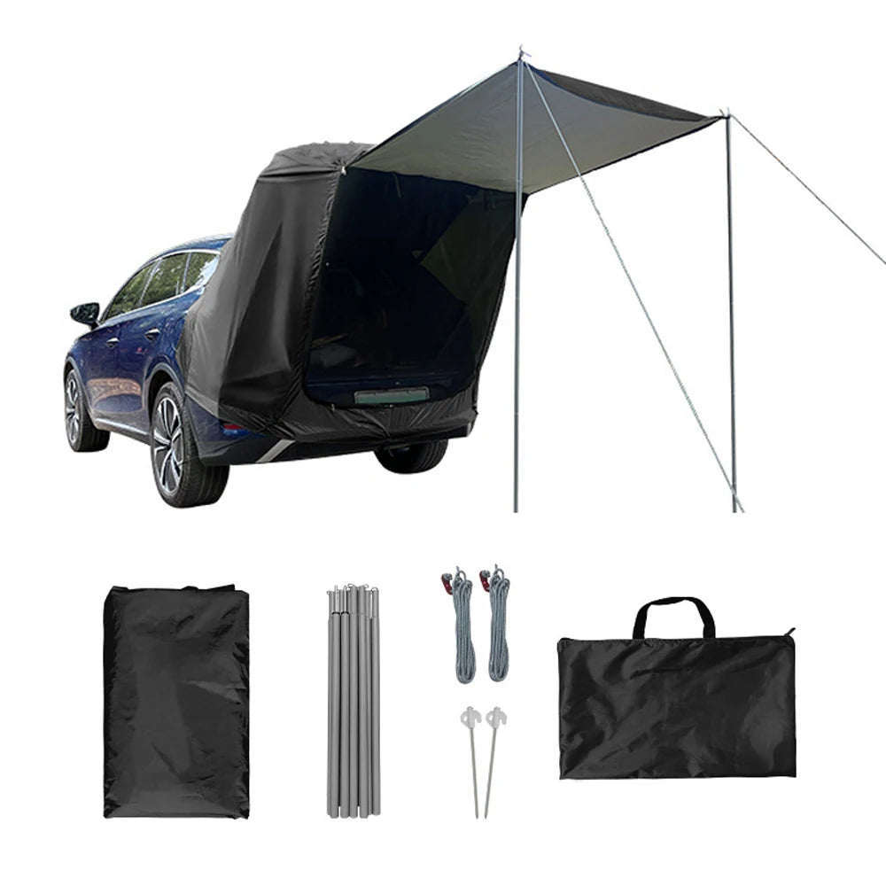 Car Rear Tent, Outdoor Camping Canopy Extension, Waterproof, Sunshine-Proof, Heavy Duty, Picnic, Wholesale Luxury for Families and Travelers