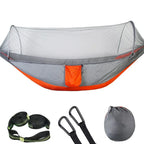 Camping Hammock with Mosquito Net, Portable Parachute Material, Lightweight Swing Bed for Outdoor Adventures, Wholesale Luxury Travel Gear