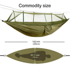 Portable Outdoor Double Mosquito Net Hammocks, Lightweight Hanging Swing, Ideal for Camping, Travel, Nature Hike, Wholesale, Luxury for Adventurers