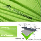 Ultralight Two-Person Camping Tent, 20D 380T Nylon, Double Layer Waterproof, Ideal for Hiking and Travel, Wholesale Luxury with Free Mat
