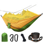 Lightweight Camping Hammock with Mosquito Net, Durable 210T Parachute Nylon, Breathable Fabric for Outdoor Adventures, Luxury Wholesale Options