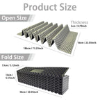 Lightweight Egg Crate Foam Sleeping Pad, 330g Portable Foldable Camping Mat, Moisture Proof Insulation, Ideal for Hiking and Backpacking
