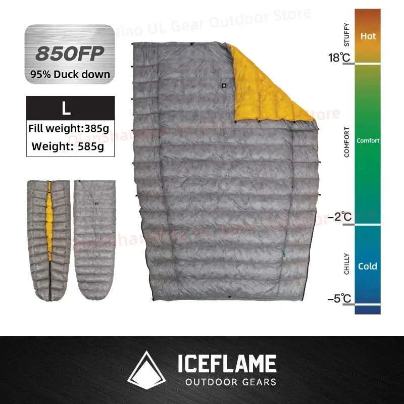 Down Quilt, Ultralight Duck Down Sleeping Bag, Waterproof, Multifunctional, Outdoor Camping Gear, For Men and Women, Wholesale Luxury