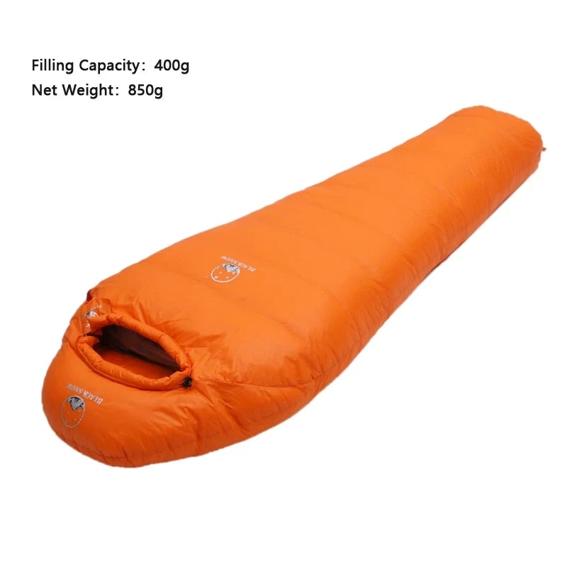 Adult Mummy Style Sleeping Bag, Warm Goose Down Filled, 3 Season Thermal, Lightweight Camping Gear, Wholesale for Travel, Durable with 3 Thicknesses