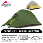 Ultralight Camping Tent for 2 People, Waterproof 20D Fabric, Outdoor Hiking, Travel, Backpacking, Fishing, Wholesale Luxury Option