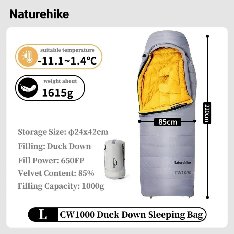 Sleeping Bag, Duck Down, Waterproof, Ultralight, Lightweight, Winter Camping, Hiking Gear, for Men and Women, Wholesale Luxury