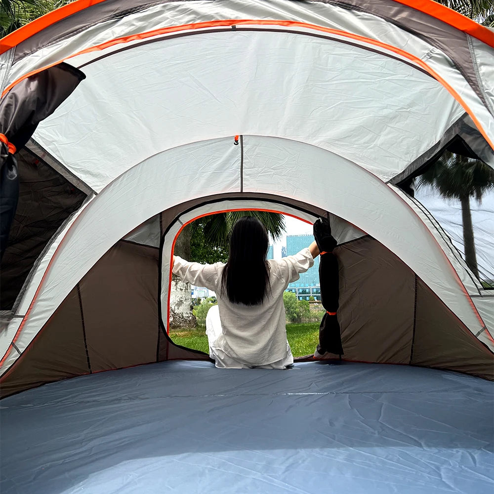 Quick Opening Waterproof Camping Tent for 5-8 People, Fully Automatic Pop-Up, Luxury Design, Durable Material, Wholesale Pricing, Outdoor Adventures
