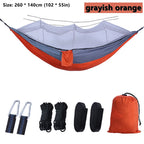 Portable Outdoor Double Mosquito Net Hammocks, Lightweight Hanging Swing, Ideal for Camping, Travel, Nature Hike, Wholesale, Luxury for Adventurers