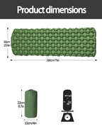 Camping Inflatable Mattress, Folding Camp Bed Sleeping Pad, Waterproof Air Mat for Travel, Outdoor Picnic, Luxury Wholesale Equipment