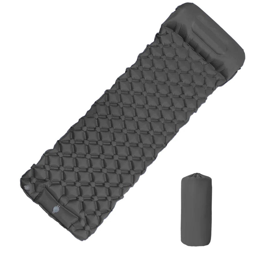 Inflatable Camping Mattress, Ultralight Sleeping Pad with Built-In Pillow, Waterproof Air Mat for Hiking, Luxury Comfort, Wholesale Deal