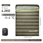Camping Sleeping Bag for 2 People, Portable Four Seasons, Waterproof, Lightweight, Ideal for Hiking and Travel, Luxury Design, Wholesale