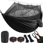 Lightweight Camping Hammock with Mosquito Net, Durable 210T Parachute Nylon, Breathable Fabric for Outdoor Adventures, Luxury Wholesale Options