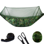 Camping Hammock with Mosquito Net, Portable Parachute Material, Lightweight Swing Bed for Outdoor Adventures, Wholesale Luxury Travel Gear