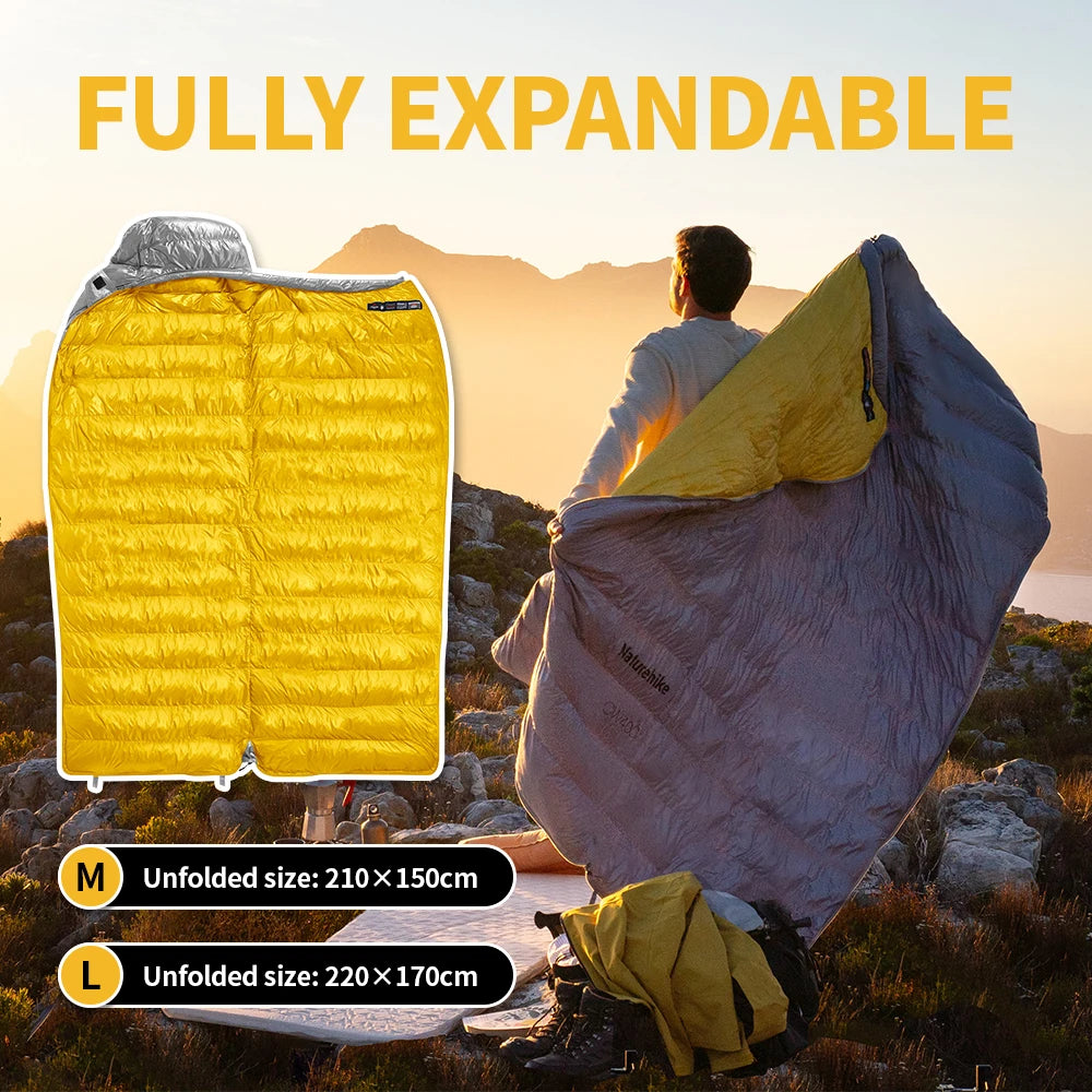Sleeping Bag, Duck Down, Waterproof, Ultralight, Lightweight, Winter Camping, Hiking Gear, for Men and Women, Wholesale Luxury