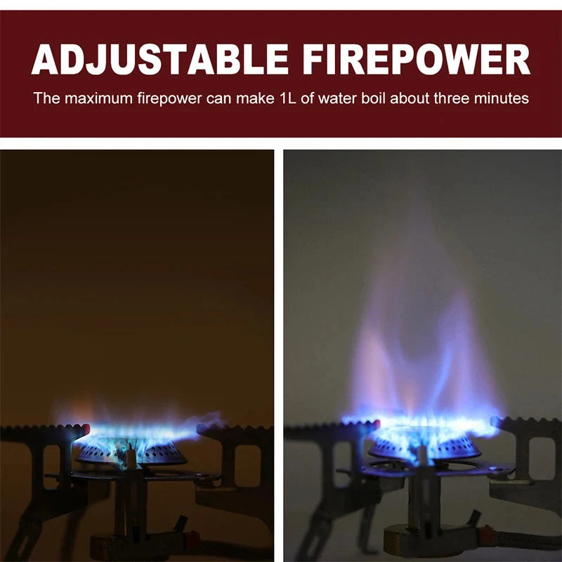 Portable Camping Gas Stove, 3500W Folding Outdoor Stove, Multi-Function Cooking Equipment for Hiking, Picnics, Wholesale Luxury