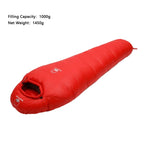 Adult Mummy Style Sleeping Bag, Warm Goose Down Filled, 3 Season Thermal, Lightweight Camping Gear, Wholesale for Travel, Durable with 3 Thicknesses