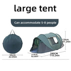 Quick Opening Waterproof Camping Tent for 5-8 People, Fully Automatic Pop-Up, Luxury Design, Durable Material, Wholesale Pricing, Outdoor Adventures