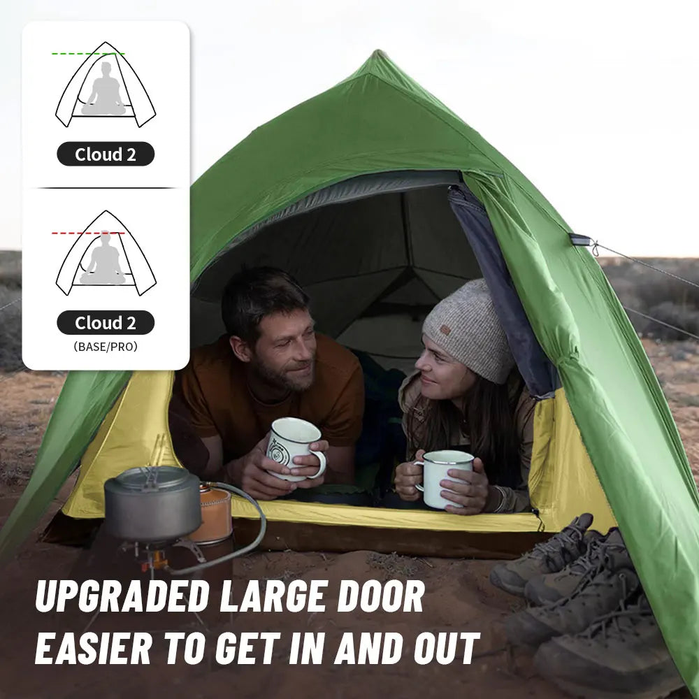 Ultralight Camping Tent for 2 People, Waterproof 20D Fabric, Outdoor Hiking, Travel, Backpacking, Fishing, Wholesale Luxury Option