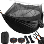 Lightweight Camping Hammock with Mosquito Net, Durable 210T Parachute Nylon, Breathable Fabric for Outdoor Adventures, Luxury Wholesale Options