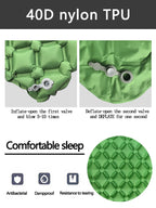 Camping Inflatable Mattress, Folding Camp Bed Sleeping Pad, Waterproof Air Mat for Travel, Outdoor Picnic, Luxury Wholesale Equipment