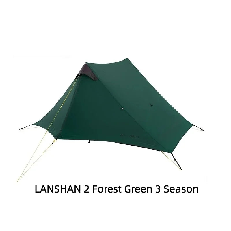 Ultralight Camping Tent for 2 Persons, Waterproof 3 Season 15D Silnylon, Rodless Design, Outdoor Adventure, Wholesale Luxury