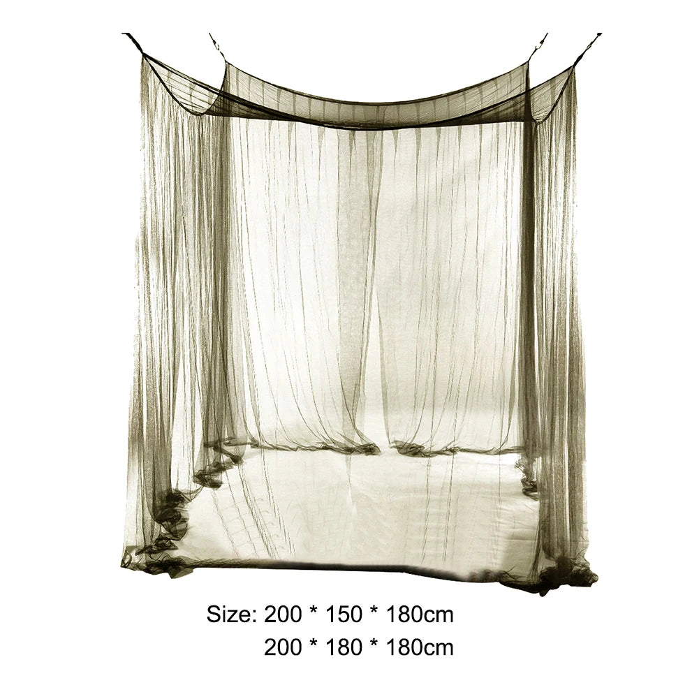 Outdoor Camping Mosquito Net, 200cm Lightweight Breathable Mesh Canopy, Insect Bug Repellent, Luxury Bed Curtain for Camping, Wholesale Luxury Gear