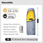 Sleeping Bag, Duck Down, Waterproof, Ultralight, Lightweight, Winter Camping, Hiking Gear, for Men and Women, Wholesale Luxury